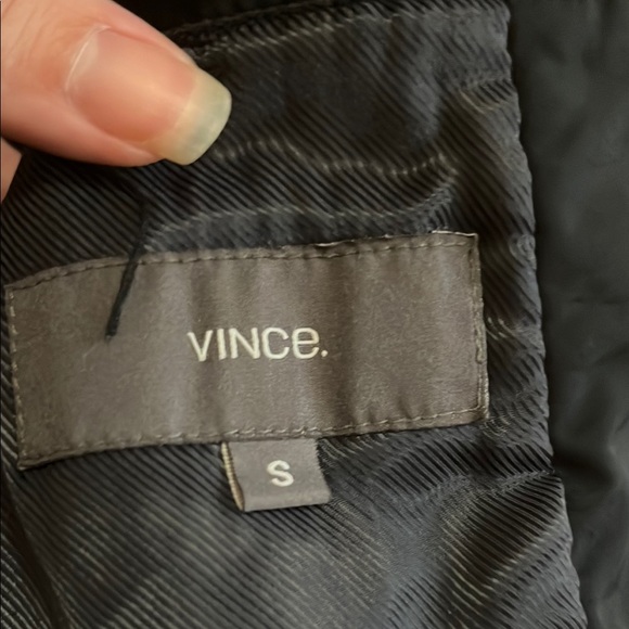 Vince Navy Blue Bomber Jacket - Picture 5 of 6